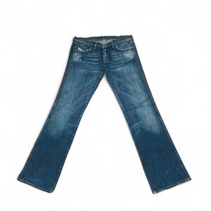 Diesel archival ZINK dark indigo wash bootcut 
with distressing size 30x31